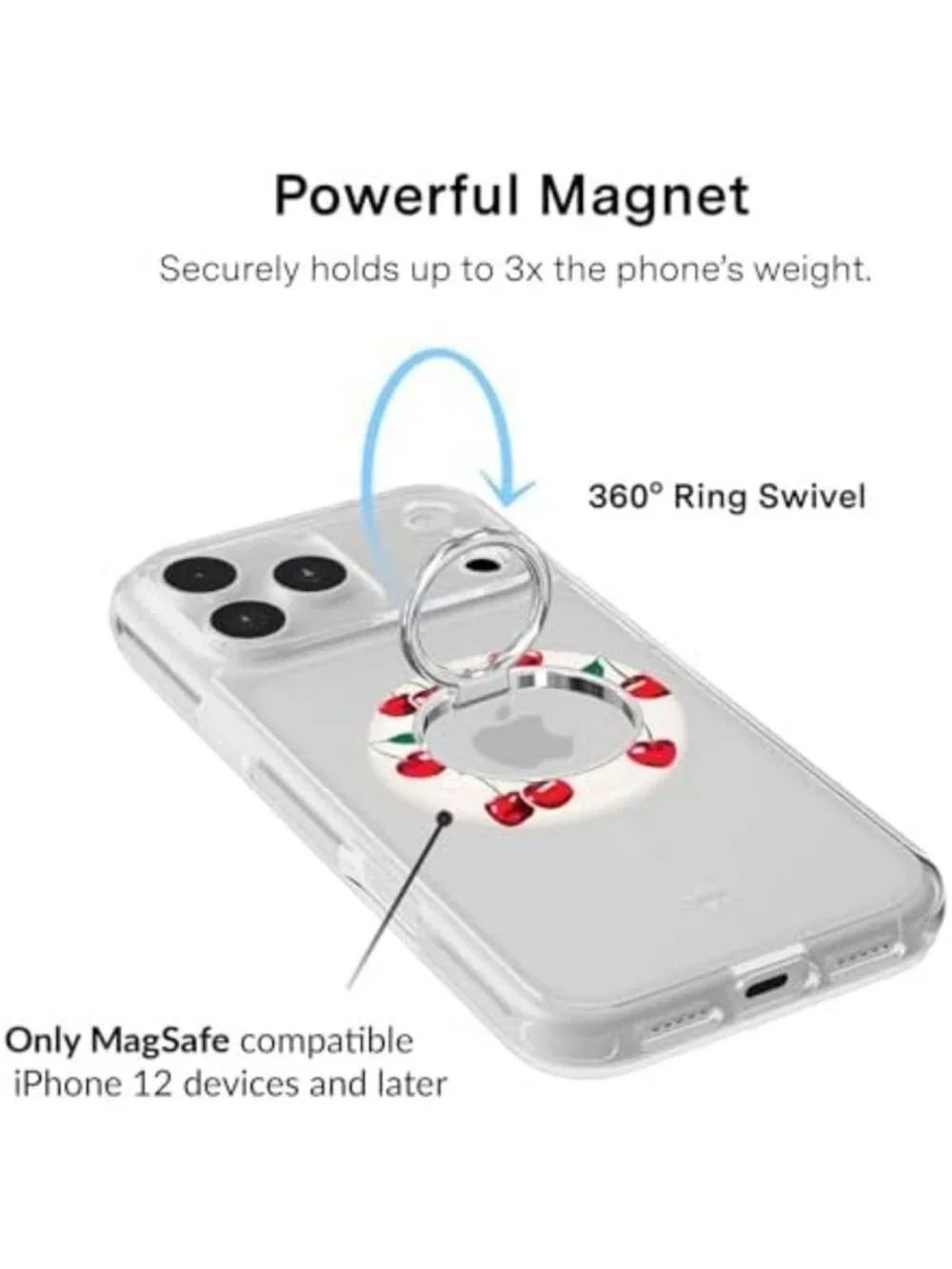 MagSafe Compatible Velvet Phone Grip - Stylish, Secure, and Functional Accessory